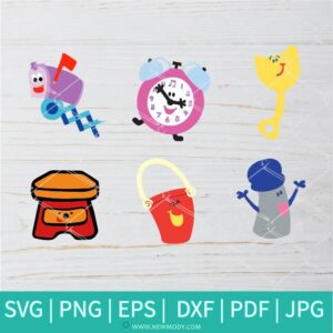 Blues Clues Items Bundle SVG - Blue's Clues TV Show SVG - Puppy SVG - Blue SVG - Newmody