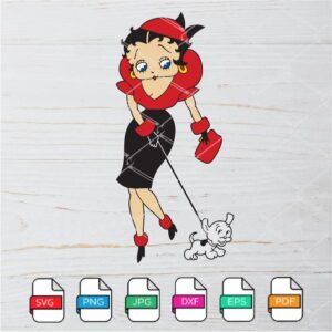 Betty Boop SVG - Betty Boop Pudgy SVG Newmody