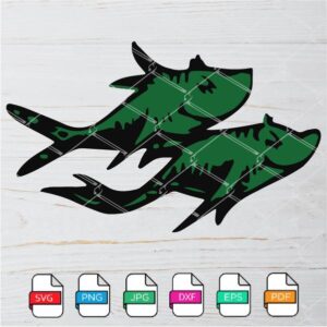 Dr. Seuss Two Fish SVG - Dr Seuss Fish SVG Newmody