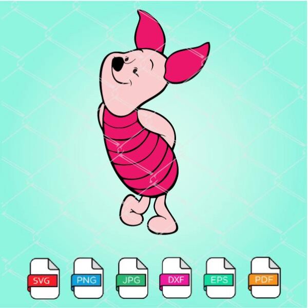 Winnie The Pooh SVG-Piglet SVG Newmody
