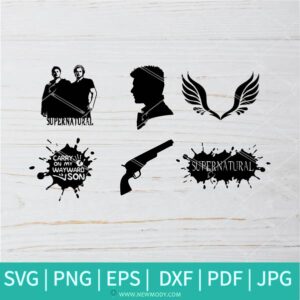 Supernatural SVG - Supernatural bundle SVG - Dean SVG - Sam  SVG - Newmody