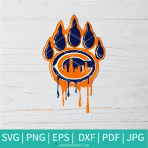 Chicago Paw SVG - Chicago Bears SVG - Chicago Bears Logo SVG - Newmody