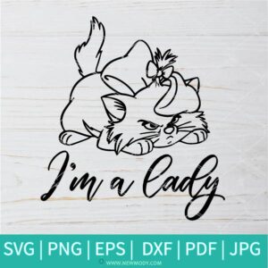 Aristocats I'm a Lady SVG - Aristocats Marie SVG - Newmody