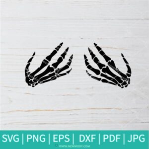 Skeleton Hands SVG - Boob Hands SVG - Halloween SVG - Newmody