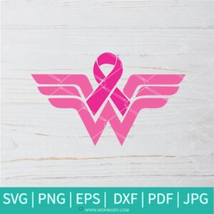 Breast Cancer Wonder Woman SVG - Wonder Woman SVG - Newmody