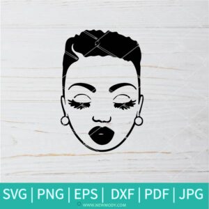 Beauty Black Woman SVG - Short Hair SVG - Black Girl Magic SVG - Newmody