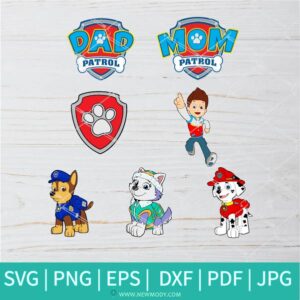 Paw Patrol Bundle SVG - Patrol SVG cut files - Newmody