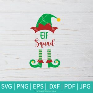 Elf Squad SVG - Elf Family SVG -  Christmas Elf SVG - Elf SVG - Newmody