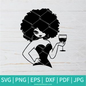 Wine Diva SVG - Wine Svg - Wine Glass Svg - Diva svg - Newmody