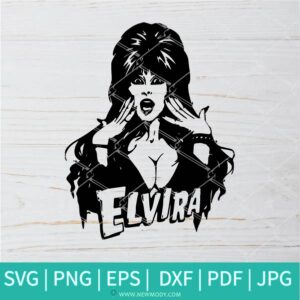 Elvira SVG - Happy Halloween SVG - Halloween SVG - Horror Goth Queens SVG - Newmody