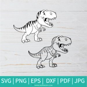 Tyrannosaurus Rex SVG - Tyrannosaurus Rex Png Clipart - T-Rex SVG - Newmody