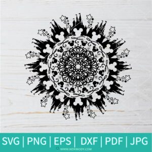 Disney Mickey Mandala SVG - Mickey Mouse SVG - Newmody