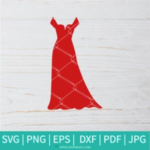 Red Dress SVG - Pretty Woman svg - Beautiful SVG - Newmody