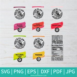 White Claw Bundle SVG - White Claw SVG - Beer SVG - Wine SVG - Newmody