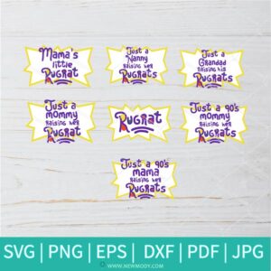 Rugrats Mama Bundle  SVG - Rugrats SVG -  Mama SVG - Mama Life SVG - Mother SVG - Newmody