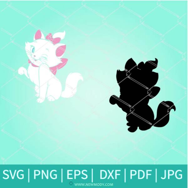 Marie Cat Bundle SVG - Aristocats I'm a Lady SVG - Aristocats SVG  - Marie Cat SVG - Newmody