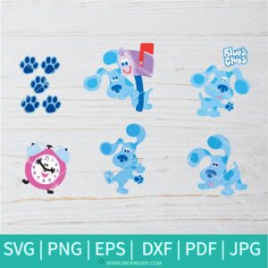 Blues Clues Bundle SVG - Blue's Clues TV Show SVG - Puppy SVG - Blue SVG -  TV Show SVG - Newmody