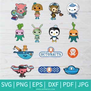 Octonauts Bundle SVG - Octonauts Babies Characters svg- Babies Svg - TV Kids SVG - Newmody