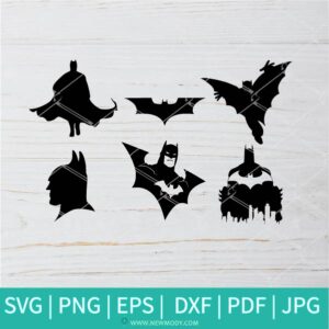 Batman Bundle SVG - Batman Svg - Gotham SVG - Super hero Svg - Newmody