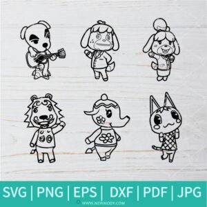 Animals crossing Bundle SVG - Animals crossing SVG -  Animals crossing Video Game SVG - Newmody