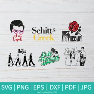 Schitt's Creek Bundle SVG -  David Rose SVG -  Rose Apothecary SVG - David Rose Quotes SVG - Newmody