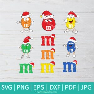 M&M Bundle SVG cut files - M&M Christmas SVG - Christmas SVG - Newmody