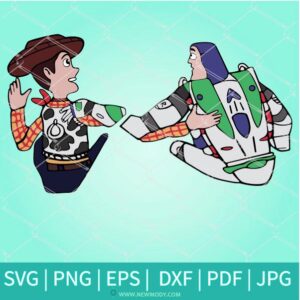 Woody And Buzz SVG - Toy Story Graduation Cap Design Newmody