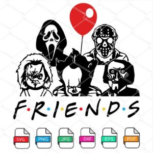 Horror Friends - Scary Friends SVG Newmody