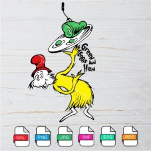 Green Eggs and ham SVG - Dr Seuss SVG Newmody
