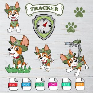 Tracker Paw Patrol SVG Bundle Newmody