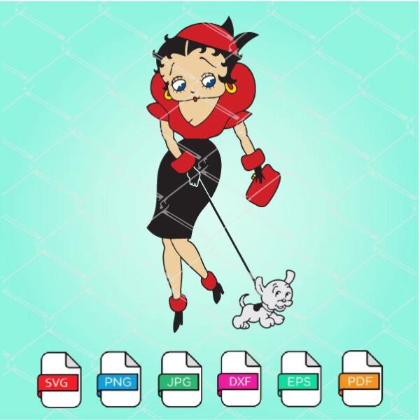 Betty Boop SVG - Betty Boop Pudgy SVG Newmody