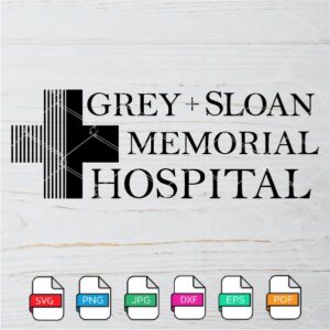 Grey And Solan Memorial Hospital SVG -  Grey's Anatomy SVG Newmody