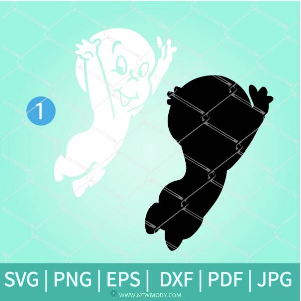 Casper SVG - Casper The Friendly Ghost Clipart - Newmody