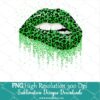 Glitter Dripping Cheetah Print Lips Sublimation PNG Bundle - Newmody