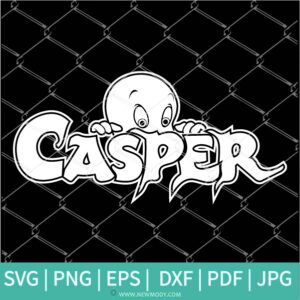 Casper The Friendly Ghost Svg - Casper Logo Svg - Newmody