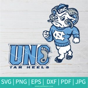 UNC Logo SVG - Tar Heels logo SVG - North Carolina football team Svg - PNG - Newmody