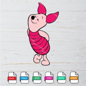 Winnie The Pooh SVG-Piglet SVG Newmody