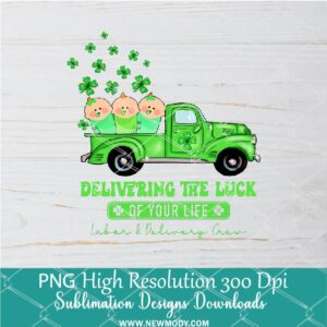 Delivering the Luck PNG For Sublimation, Delivering  PNG