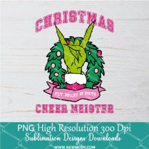 Christmas Cheer Meister PNG,  Christmas Sublimation PNG and Dtf Digital download