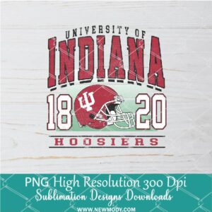 University of Indiana Hoosiers PNG For Sublimation, FootBall PNG