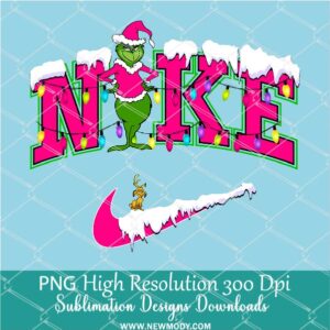 Nike Grinch PNG , Grinchmas Png For Sublimation & DTF T-Shirt Design Digital Download