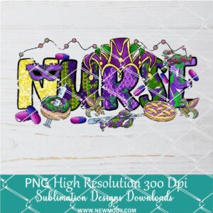 Mardi Gras Nurse Png, Mardi Gras Png For Sublimation & DTF T-Shirt Design Digital Download