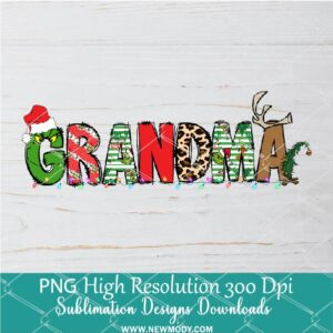 Grandma Ginch PNG ,Grinchmas Sublimation & DTF T-Shirt Design Digital Download