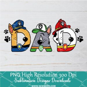 Dad Paw PNG, Paw Png Dtf and Sublimation shirt design Digital download