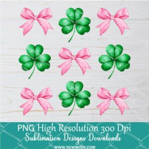 Coquette St Patricks Day Png Dtf and Sublimation shirt design Digital download