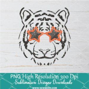 Cincinnati Retro Tiger PNG For Sublimation