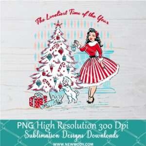 Christmas pinup PNG For Sublimation, Christmas PNG