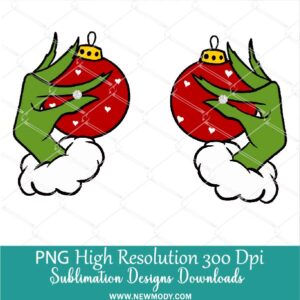 Grinch Boobs PNG Funny Grinch Hands holding diamond, Merry Grinchmas Sublimation & DTF T-Shirt Design Digital Download