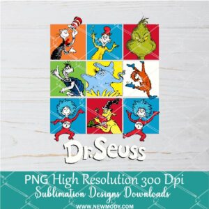 Dr Seuss PNG For Sublimation,