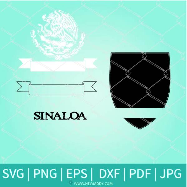 Sinaloa Svg - Escudo Nacional Mexicano logo Svg - Custom Svg - Newmody